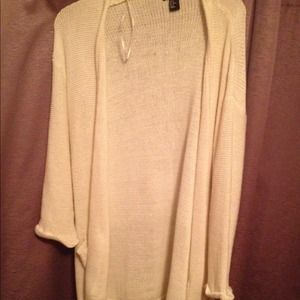white h&m cardigan
