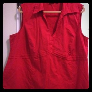 Cato red sleeveless shirt. Absolutely gorgeous!