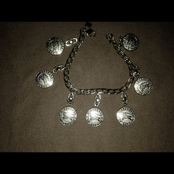 Burberry coin gold bracelet