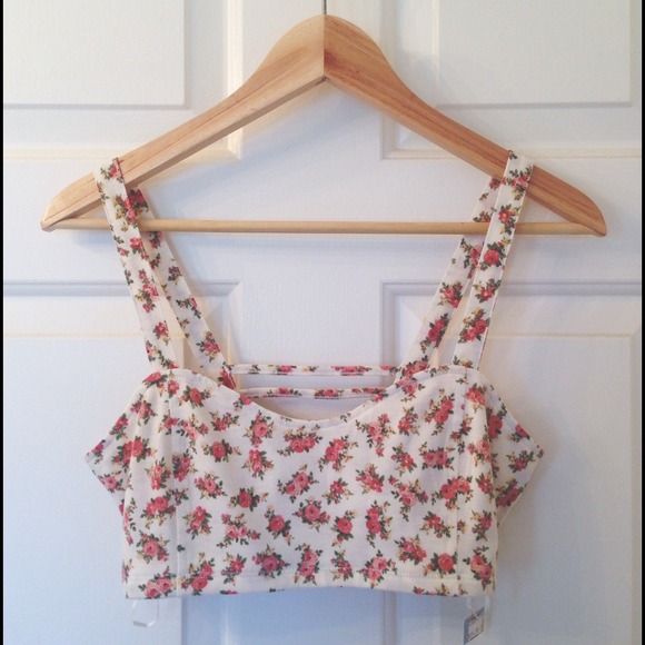 NEW Floral Caged Bralette