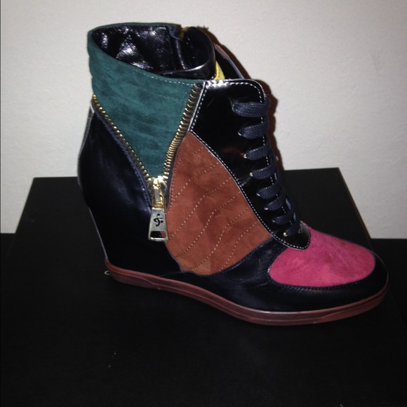 Guido Sgariglia zip wedge boots