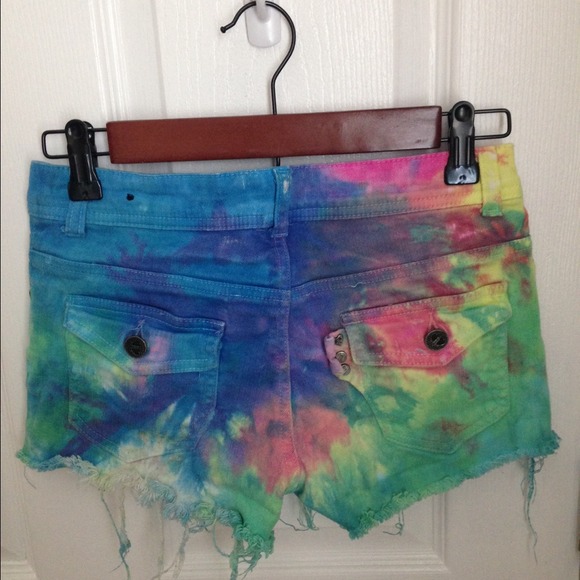 *Never worn* High Rise Tie Dye Shorts - Picture 2 of 2