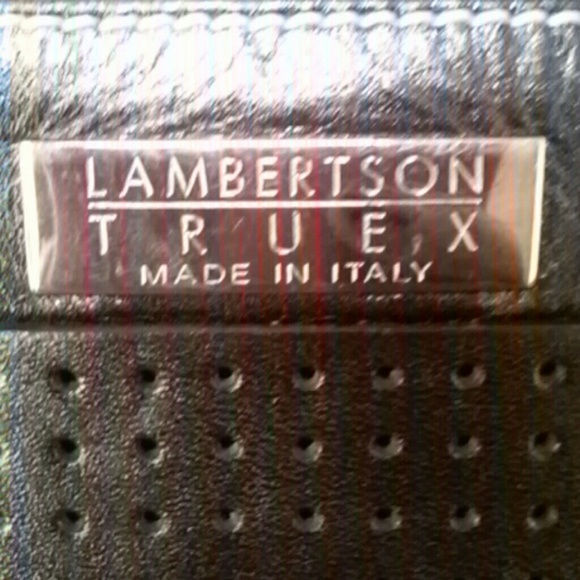 Authentic Black Italian Leather Lambertson TRUEX - Picture 3 of 4
