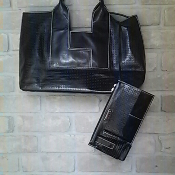 Authentic Black Italian Leather Lambertson TRUEX - Picture 4 of 4