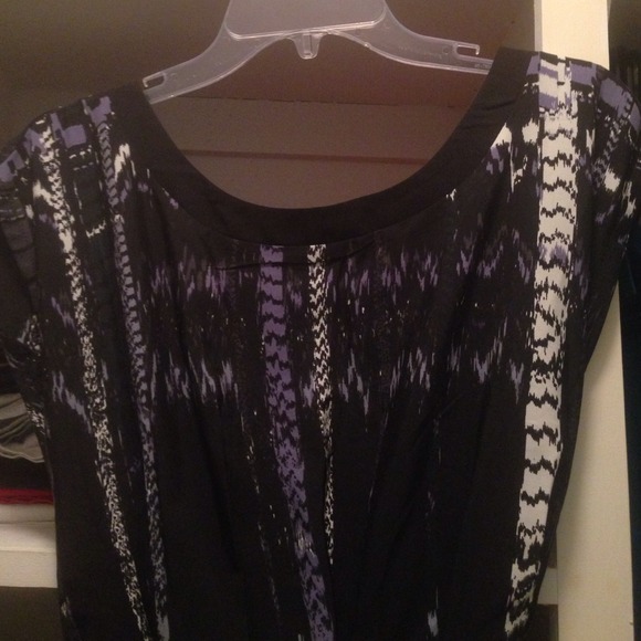 SOLD!!Black/Lavender/Grey Dress - Picture 3 of 4