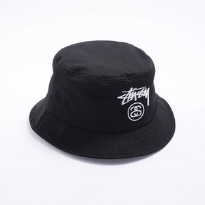 Black Stussy bucket hat