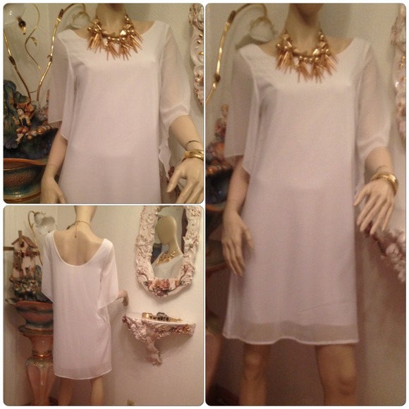 Elegant Freeflow White Dress
