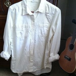 distressed roxy oversized flannel