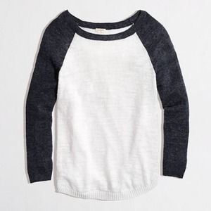 PRICED TO SELL!!! Jcrew Airspun Baseball Sweater