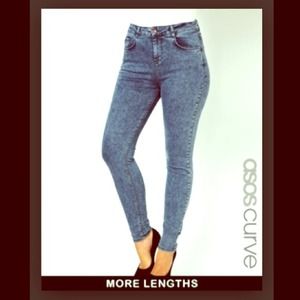 🔁 traded 🔁 Asos acid wash skinny jeans