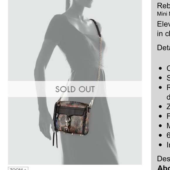 Mini MAC Flower-Print PVC Crossbody Bag - Picture 2 of 4