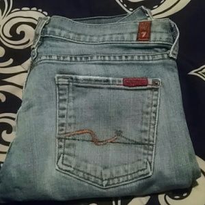 7 for all man kind jeans flared boot cut