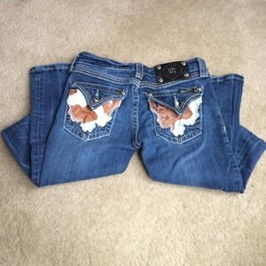 MISS ME 25 cowhide bootcut