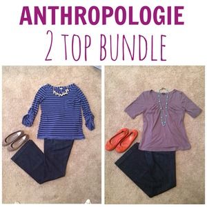 ❌SOLD❌ Anthropologie 2 Top Bundle Splendid & LOC