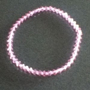 Pink small crystal bracelate