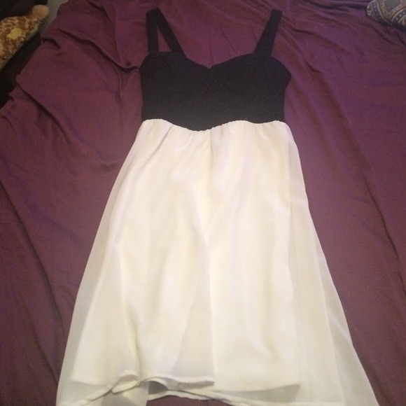 Black and white dress