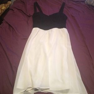 Black and white dress