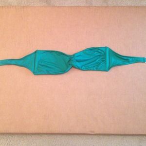 Green Bandeau Swim Top