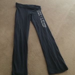 GREY LIVE & LAUGH YOGA PANTS