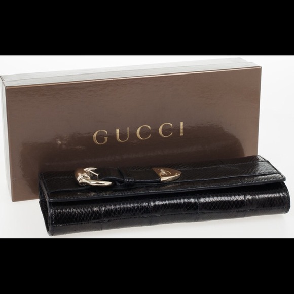 Gucci Patent Leather Vintage Clutch in Black
