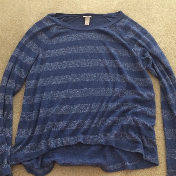 BLUE AND SILVER SWEATER - Picture 1 of 1