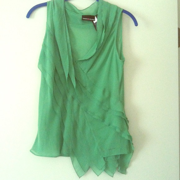 DKNY Green Top
