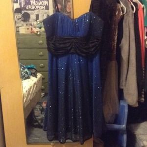 💥🌀 OMBRÉ STYLE BLUE HOMECOMING DRESS 🌀💥