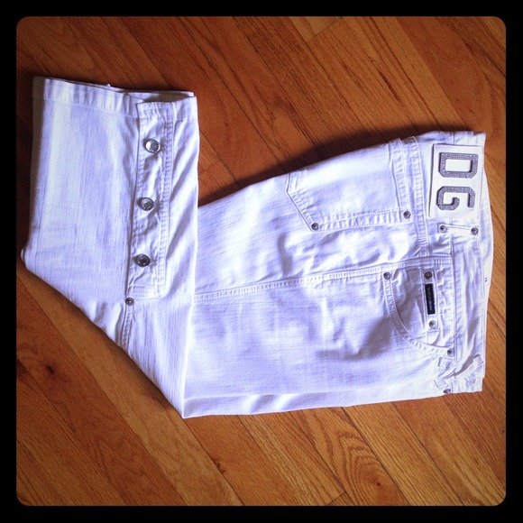 Dolce & Gabbana White Capri Jeans size 6