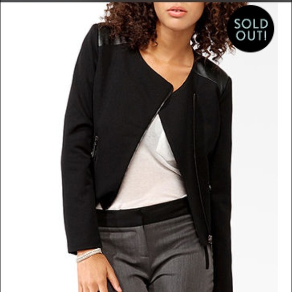 Black moto jacket