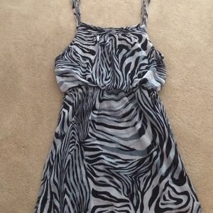 Zebra print dress