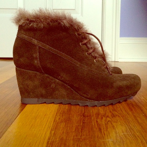 Fur Boot Wedges