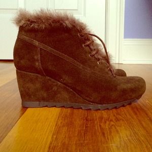 Fur Boot Wedges