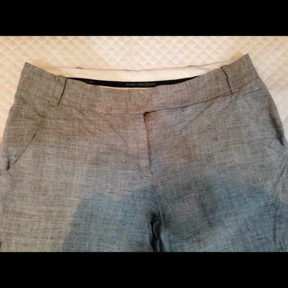 MAX studio gray linen wide leg pants - Picture 1 of 3