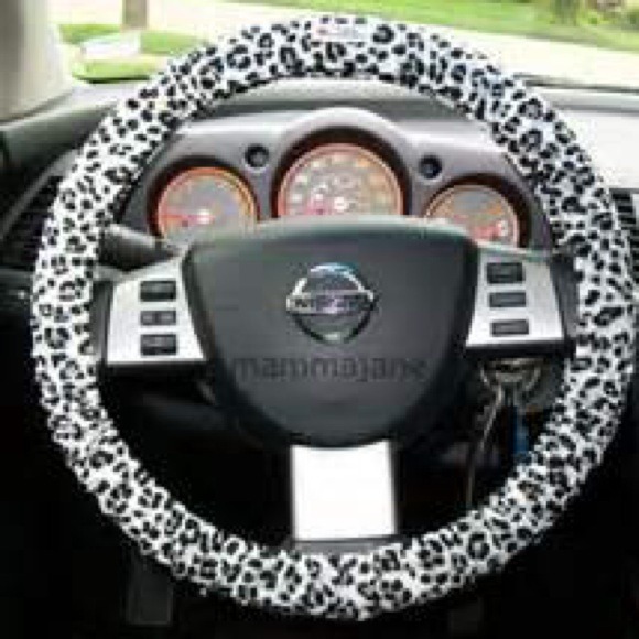 Leopard print car stirring wheel cover