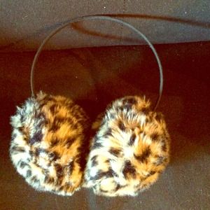 Cheetah print ear muffs