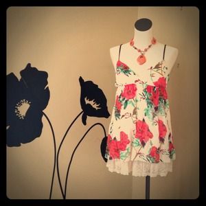 Double layer linen dress