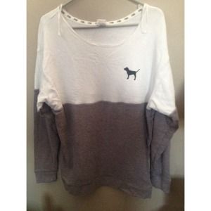 Vs Pink Varsity Crew Neck