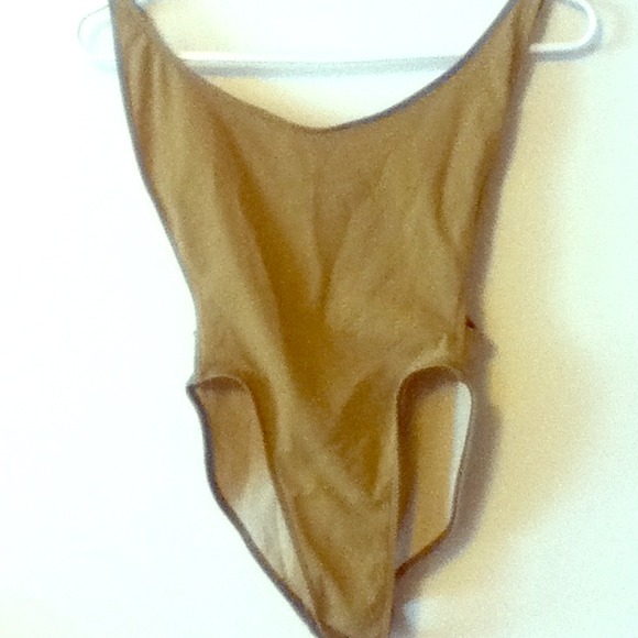 Nylon High Cut One Piece Swimsuit