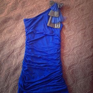Blue cocktail dress