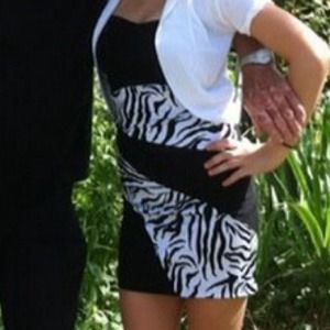 Zebra dress, size 0, only wore once
