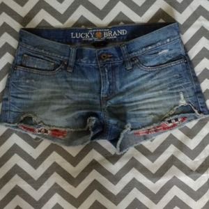 Lucky Brand denim cut off shorts