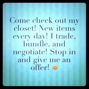 Come check out my closet! I don't bite!