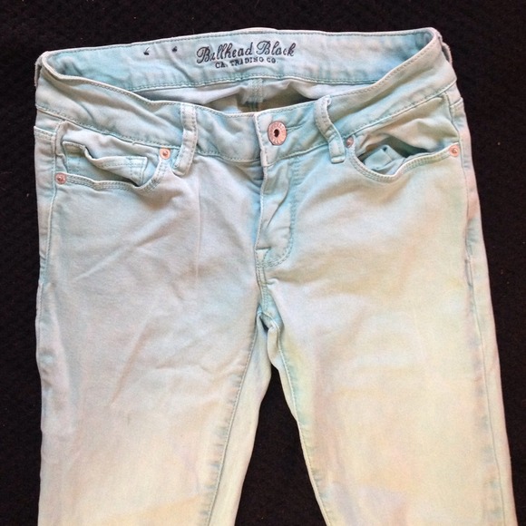 Light Blue/green stretchy jeggings