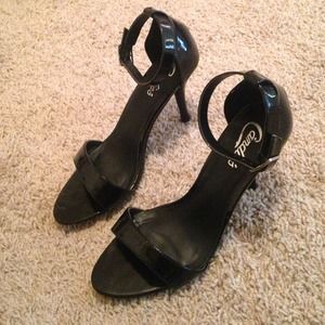 Black Ankle Strap Heels
