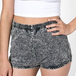 American Apparel high waist acid shorts