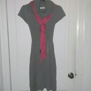 Grey Calvin Klein Knitted Dress