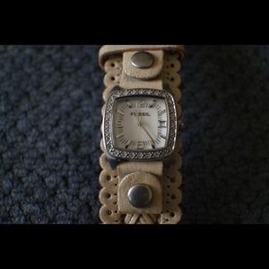Square Fossil Watch
