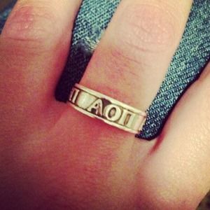 Alpha Omicron Pi Ring