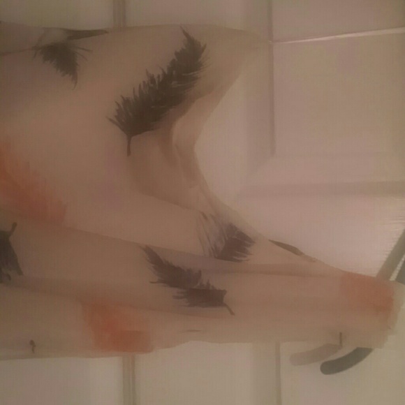 LAST CHANCE! Feather one shoulder dress - Picture 2 of 4
