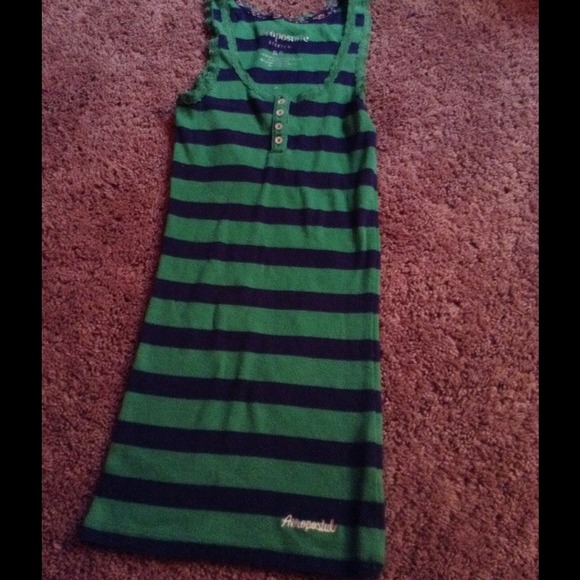 Striped ribbed tank